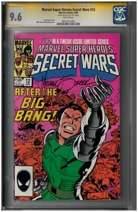 Secret Wars #12 CGC 9.6 SS signed by Michael Zeck Signature Series - Picture 1 of 1