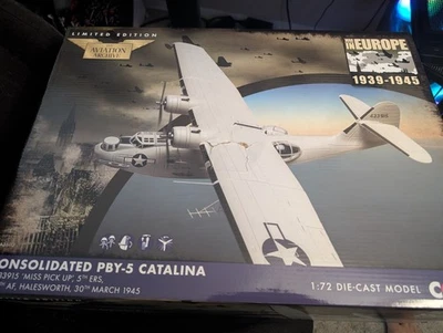 Corgi PBY-5 Catalina Die-Cast Airplane 1:72 Scale Miss Pick Up, Damaged Box - Image 1 of 2