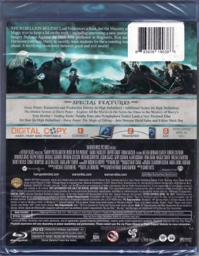 Harry Potter and the Order of the Phoenix (Limited Edition Blu-ray + DVD + Digit - Image 1 of 1