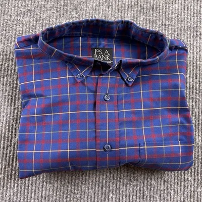 Jos. A. Bank Traveler’s Collection Mens XL Long Sleeve Button Down Plaid Shirt - Image 1 of 4