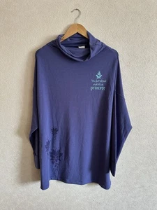 Disney Princess And The Frog Purple Super Soft Funnel Neck Sweater Size Large - Picture 1 of 7