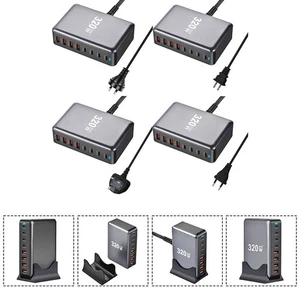 Chargeur Portable 320W Multi Port USB C avec Huit pour Ports de Charge Rapide - Photo 1 sur 16