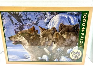 Rompecabezas Cobble Hill Lobos de Invierno 1000 Piezas Nuevo Lobo Sellado 2011 - Imagen 1 de 5
