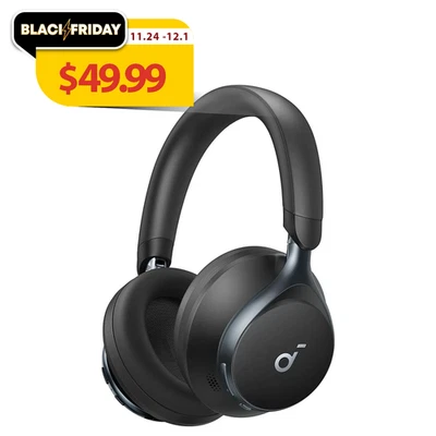 Soundcore Space One Wireless Headphones 40H ANC Playtime 2XStronger Voice Reduct - Image 1 of 4
