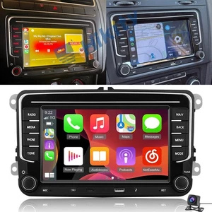 Carplay 64GB Android15 Radio Für VW Golf 5 6 Polo T5 Passat Tiguan GPS Navi +KAM - Bild 1 von 12