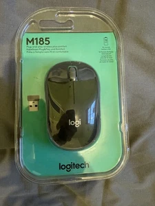 Logitech M185 Wireless Optical Mouse with USB Mini receiver compatible PC Laptop - Picture 1 of 3