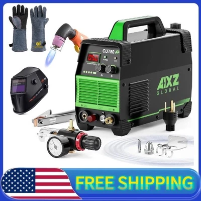 AIXZ Non-Touch HF,110/220V Plasma Cutter with Helmet &Gloves For Home Welder DIY