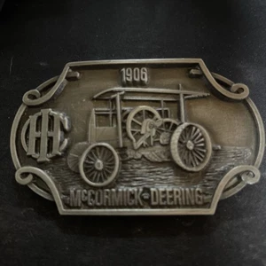 Vintage 1980s LIMITED EDITION 302/1500 “IH 1906 McCormick Deering” Belt Buckle - Picture 1 of 11