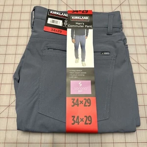 Kirkland Signature Men’s Commuter Pants Blue Size 34X29 Brand New - Picture 1 of 6