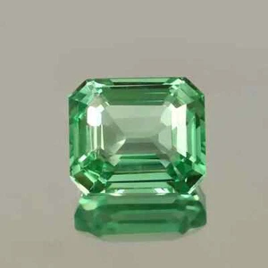 Piedra preciosa suelta certificada 10 CT+ impecable natural verde esmeralda corte radiante - Imagen 1 de 6