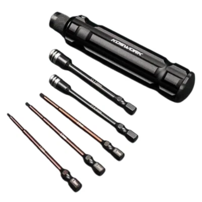 Koswork Hex Driver Set (1.5, 2.0, 2.5 Hex & 5.5, 7.0 Nut Driver) KOS13210 - Image 1 of 4