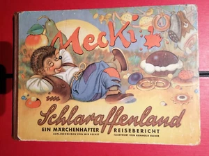 Sehr Selten: Bilderbuch"Mecki im Schlaraffenland"Hammerich u.Lesser 1. Auflg., - Bild 1 von 3