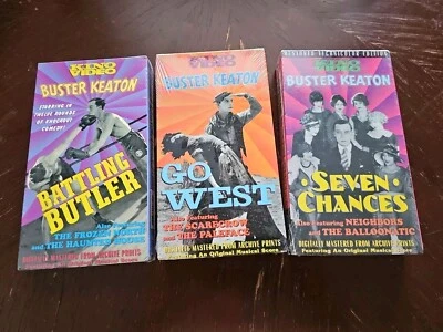 Buster Keyton, Go West, Seven Chances, Battling Butler VHS SEALED NEW - Image 1 of 3