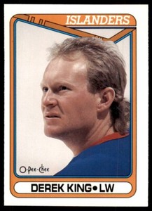Derek King 1990-91 O-Pee-Chee #128 New York Islanders