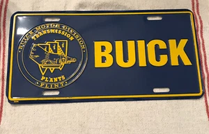 1980 Buick Motor Division Transmission Plant Flint MI Booster License Plate Cars - Picture 1 of 1