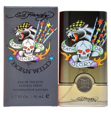 Ed Hardy Born Wild Christian Audigier para hombre 1,7 OZ eau de toilette spray nuevo en caja Foto 1 de 4