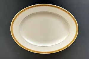 Vtg American Manor China Shenango MOROCCO gold trim serving plate platter MCM - Picture 1 of 5