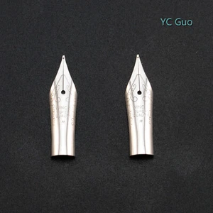 2 puntas medianas para pluma estilográfica Wing Sung 698 y 659 color plateado - Imagen 1 de 2