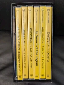 📦 National Geographic 6 DVD Box Set + 2 Maps 🗺️  🗺️ 5 Sealed 📀 1 Open 📀 📦 - Picture 1 of 24
