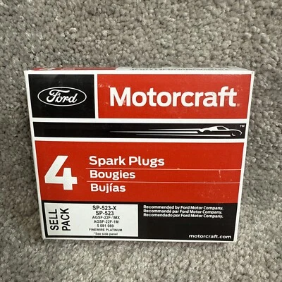 (4) VELAS DE IGNIÇÃO FORD MOTORCRAFT SP-523 FINEWIRE PLATINA PARA FORD ESCAPE MAZDA 6 - Imagem 1 de 4