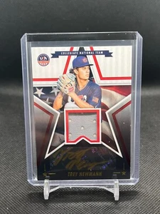 TREY NEWMANN 2025 Panini USA Stars & Stripes Gold Ink Autograph Patch - Picture 1 of 2