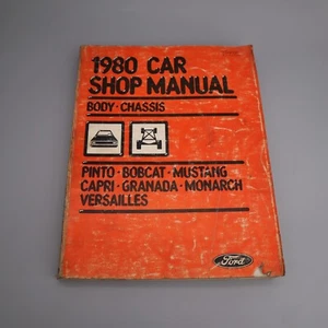 1980 Ford Car Shop Service Repair Manual Body Chassis Pinto Mustang Bobcat Capri - Picture 1 of 5