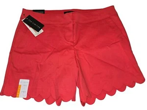 The Limited Größe 12 rote Shorts mit gewelltem Saum neu neu mit Etikett - Bild 1 von 8