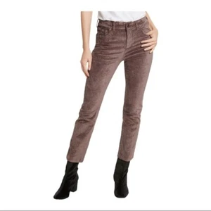NWT Boho Free People Taupe Velvet Crop FLare Pants Size 26 - Picture 1 of 12