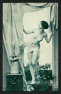 French 1920s Risque ART DECO Style STUDIO Flowers Dyed Emulsion ~ VASTA Archives - Picture 1 of 1