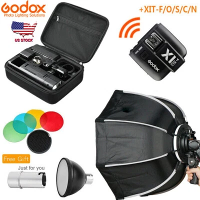 Godox AD200 Pocket Flash + 65cm Softbox + X1T-N/S/F/C/O Trigger Transmitter US - Image 1 of 4