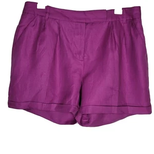 Body By Victoria Secrets Womens Size 10 Fuchsia Pink Short Shorts Linen Blend - Bild 1 von 8