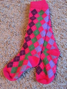 NWOT new GAP KIDS Knee High kh PINK ARGYLE SOCKS uniform 3 4 5 BACK TO SCHOOL - Picture 1 of 1