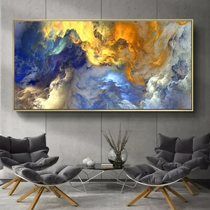 Arte abstracto tinta pintura al óleo lienzo de seda póster decoración de pared moderna sin marco A712 - Imagen 1 de 10