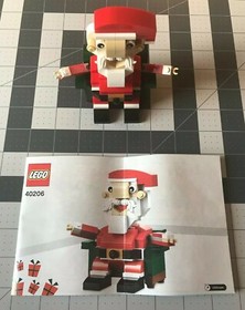 LEGO 40206 Holiday Santa ~ 100% Complete ~ NO Box ~ ORIGINAL color instructions