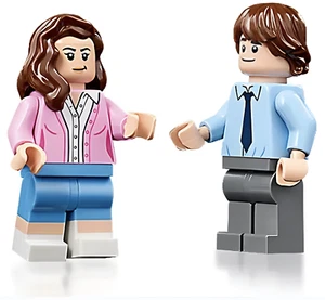 LEGO The Office Jim Halpert and Pam Beesly Minifigures 21336 TV Series Show NEW - Picture 1 of 3