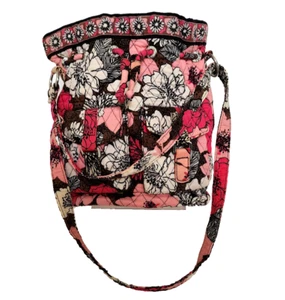 Vera Bradley Wildflower Paisley Quilted Purse Tote 2 Handles Drawstring - Bild 1 von 7