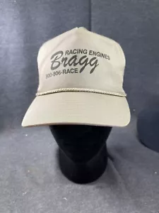 Vintage Braggs Racing Engines Trucker Cloth Snapback Cap Hat - Picture 1 of 5