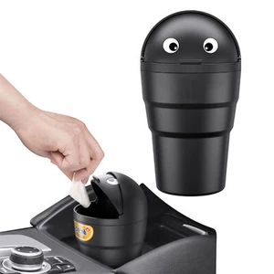 Silicone Garbage Dust Case Holder Rubbish Bin Mini Car Garbage Can Car Trash Can - Picture 1 of 10
