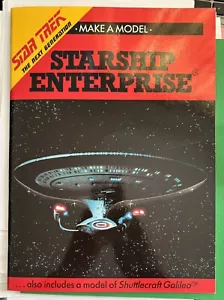 Make A Model Starship Enterprise SC Star Trek The Next Generation #1-1ST NM 1990 - Picture 1 of 1
