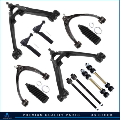 For 2007-2013 Chevrolet Suburban 1500 12Pcs Front Control Arm Sway Bar Tie Rod - Image 1 of 4