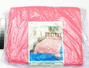 Vintage 60s 70s Bedspread New in Package Chenille Twin Pink - Picture 1 of 5