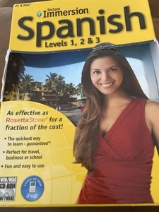 Instant Immersion Spanish Levels 1, 2 & 3, New in Sealed Box Dvd - Picture 1 of 3