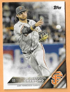 Brandon Crawford San Francosco Giants #442 - Topps 2016 - Imagen 1 de 2