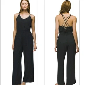 prAna Fernie Wide Leg Jumpsuit Swim Cover Up Jumper Size Xs Retails $99 - Picture 1 of 10