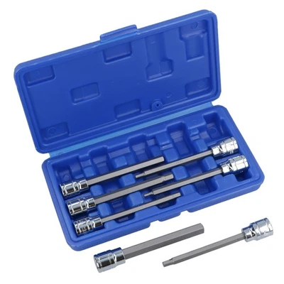 Metric MM Long Allen Hex Key Sockets 3mm – 10mm 7pc Set 3/8” Drive - Image 1 of 4