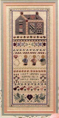 Cross Stitch Shepherd's Bush Sampler House Children Evening Play Vintage Pattern - Image 1 of 3
