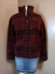 Eddie Bauer Damen Fleecejacke mit durchgehendem Reißverschluss Größe XS kariert neu mit Etikett - Bild 1 von 10