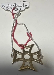 Bracelet cross Of Byzantium Silver And Bronze Bernard Delettrez - Imagen 1 de 3