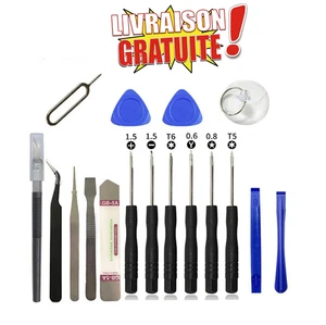 iPhone Samsung Huawei Konsole PC 17 in 1 Smartphone Reparatur Werkzeug Set - Bild 1 von 6