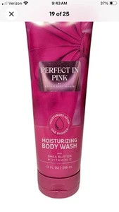 NEW Bath and Body works perfect in pink Moisturizing BODY WASH Full Size 10 OZ- - Picture 1 of 1